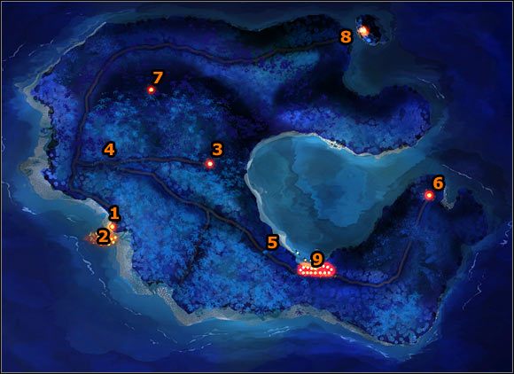 1 - Mapa 1 - Melee Island | Opis przejścia The Secret of Monkey Island - The Secret of Monkey Island - poradnik do gry