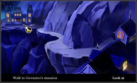 Wracamy główną uliczkę i kierujemy się w lewo - Cz. I - Trzy próby (Opanowanie złodziejskiego fachu) | Opis przejścia - The Secret of Monkey Island - poradnik do gry