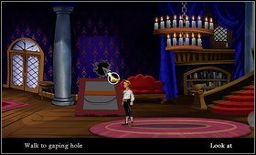Wracamy do posiadłości i wchodzimy przez dziurę w ścianie - Cz. I - Trzy próby (Opanowanie złodziejskiego fachu) | Opis przejścia - The Secret of Monkey Island - poradnik do gry