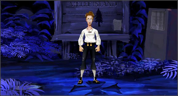 Jeżeli wejdziemy do lasu [M1: 4 - Cz. I - Trzy próby (Opanowanie sztuki poszukiwania skarbów) | Opis przejścia - The Secret of Monkey Island - poradnik do gry