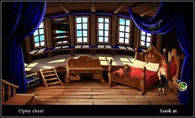 Otwieramy szafkę i zabieramy z niej pudełko płatków do mleka (cereal) - Cz. II - Wyprawa | Opis przejścia The Secret of Monkey Island - The Secret of Monkey Island - poradnik do gry