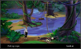 Idziemy do nowopowstałego jeziora [M2: 5 - Cz. III - Pod małpią wyspą (1) | Opis przejścia The Secret of Monkey Island - The Secret of Monkey Island - poradnik do gry