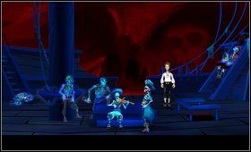 Podążając za jej wzrokiem w końcu docieramy do miejsca naszego przeznaczenia - Cz. III - Pod małpią wyspą (2) | Opis przejścia The Secret of Monkey Island - The Secret of Monkey Island - poradnik do gry