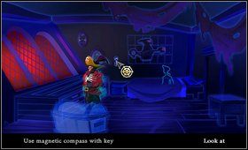 Idziemy w lewo i otwieramy drzwi do kajuty LeChucka - Cz. III - Pod małpią wyspą (3) | Opis przejścia The Secret of Monkey Island - The Secret of Monkey Island - poradnik do gry