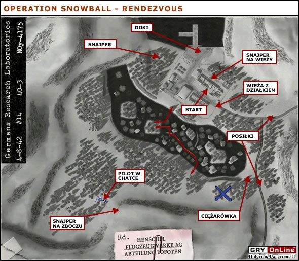 Zadanie jakie przyjdzie Ci wykonać jest trudne i jeśli nie zabrałeś swojej broni z dołu, będziesz miał niemałe problemy - Rendezvous | Operation Snowball do Hidden and Dangerous 2 - Hidden and Dangerous 2 - poradnik do gry