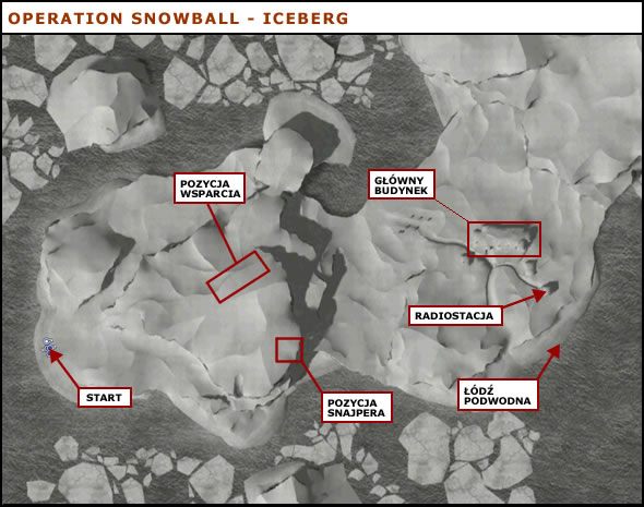Na lodowcu została wykryta baza nieprzyjaciela - Iceberg | Operation Snowball do Hidden and Dangerous 2 - Hidden and Dangerous 2 - poradnik do gry