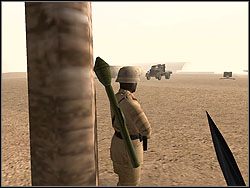 Zacznij zdejmować obstawę przy składzie paliwa (jednak nie niszcz ich od razu) - Whisky Bar | Operation Nomad | Hidden and Dangerous 2 - Hidden and Dangerous 2 - poradnik do gry