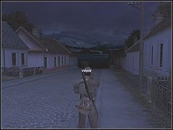 Wybierz snajpera i zacznij się powoli poruszać do przodu - Gin Send Off cd. | Operation Liberator | Hidden and Dangerous 2 - Hidden and Dangerous 2 - poradnik do gry