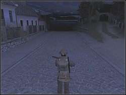 Gdy będziesz w okolicy domu mieszkalnego (uważaj by nie zajść za daleko, nie podchodź na wysokość drogi odbijającej w prawo, do owego domu) zacznij podkładać miny przeciwpancerne - Gin Send Off cd. | Operation Liberator | Hidden and Dangerous 2 - Hidden and Dangerous 2 - poradnik do gry