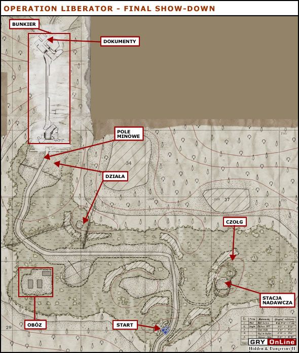 Głównym celem misji jest przejęcie dokumentów będących w posiadaniu wysokiego ranga oficera - Final Show-Down | Operation Liberator | Hidden and Dangerous 2 - Hidden and Dangerous 2 - poradnik do gry