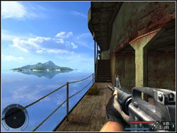 Teraz idź w prawą stronę i wejdź po schodkach - Misja 02 - Carrier w Far Cry - Far Cry - poradnik do gry