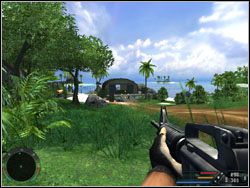 Kilkaset metrów dalej ujrzysz w oddali mały port - Misja 04 - Pier w Far Cry - Far Cry - poradnik do gry