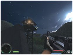 wejdź na wieżę, na której zawieszony jest jeden koniec druta - Misja 09 - Regulator | Far Cry - Far Cry - poradnik do gry