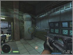 Zastrzel pobliskich przeciwników i obróć pokrętło, aby zlikwidować zagradzające drogę opary - Misja 09 - Regulator | Far Cry - Far Cry - poradnik do gry