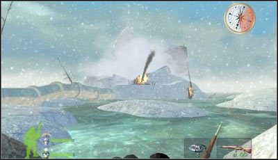 Kolejną porcję rozrywki może zapewnić Ci platforma wiertnicza widoczna po lewej - Poradnik do gry - Misja 1 cz.1 | Armed & Dangerous - Armed & Dangerous - poradnik do gry