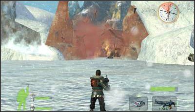 Podbiegnij do drugiej bramy i w analogiczny sposób podłóż ładunek wybuchowy - Misja 1 cz.2 | Armed & Dangerous - Armed & Dangerous - poradnik do gry