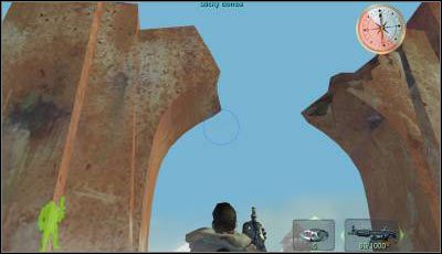 Drobny smaczek: wysadzenie jednej z beczek spowoduje zniszczenie części konstrukcji bramy, która zawali się na stojących niżej wartowników - Misja 2 cz.1 | Armed & Dangerous - Armed & Dangerous - poradnik do gry