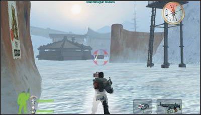 Kiedy oczyścisz okolicę z wrogich snajperów skieruj sie w prawo - Misja 3 cz.1 | Armed & Dangerous - Armed & Dangerous - poradnik do gry