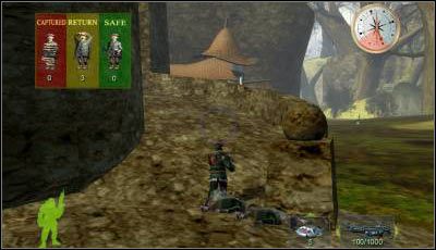 Cofnij się trochę i skieruj do platformy prowadzącej na wyższy poziom - Misja 13 cz.2 | Armed & Dangerous - Armed & Dangerous - poradnik do gry