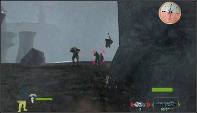 Uważaj na pojedynczego snajpera stojącego na wysepce na dole - Misja 19 cz.1 | Armed & Dangerous - Armed & Dangerous - poradnik do gry