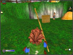 Teraz zejdź na dół i przesuń stos siana pod skałę - 01 - An Unexpected Party cz.1 | The Hobbit - The Hobbit - poradnik do gry