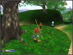 Wskakuj po stopniach do momentu, aż dotrzesz na wzgórze ze stojącym obok Carlem, który da ci młotek - 01 - An Unexpected Party cz.1 | The Hobbit - The Hobbit - poradnik do gry