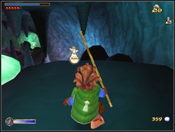 Teraz wskocz jeszcze wyżej i podnieś leczniczy wywar dla Elfki - 03 - Troll-Hole | The Hobbit - The Hobbit - poradnik do gry