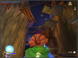 Teraz twoim zadaniem jest przedostanie się po obracających się maszynach na drewnianą platformę - 05 - Riddles in the Dark cz.1 | The Hobbit - The Hobbit - poradnik do gry