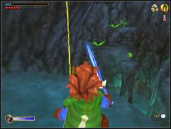 Po linach i skałach dostań się do zielonego listka, zabierz go i wróć do więzienia - 07 - Barrels out of Bond | The Hobbit - The Hobbit - poradnik do gry