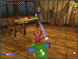 Teraz, po cut-scence idź do karczmy i porozmawiaj z Mallocem (stoi przy stole) - 08 - A Warm Welcome | The Hobbit - The Hobbit - poradnik do gry