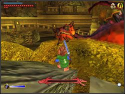 Po filmiku i zabraniu pucharu ostrożnie dojdź do głazu i wracaj do krasnoludów skacząc po kamiennych szczątkach - 09 - Inside Information | The Hobbit - The Hobbit - poradnik do gry