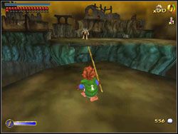 Nie zważając na gobliny przeskocz po kamieniach (czasem musisz użyć swojej tyczki) - 11 - The Clouds Burst cz.2 | The Hobbit - The Hobbit - poradnik do gry