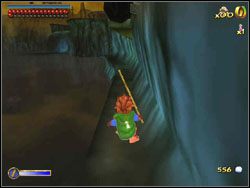 Przedostań się na niewielki chodnik ciągnący się wzdłuż brzegu - 11 - The Clouds Burst cz.2 | The Hobbit - The Hobbit - poradnik do gry