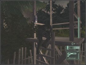 Gdy już pierwsza lampa zostanie wyłączona, poczekaj aż strażnik wróci patrolować okolice ogrodu - Dili - część 4 | Timor | Tom Clancys Splinter Cell Pandora Tomorrow - Tom Clancys Splinter Cell: Pandora Tomorrow - poradniki