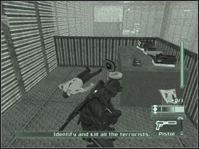 Otwórz drzwi zlokalizowane nieopodal i zejdź po schodach do luków bagażowych - Los Angeles - część 2 | USA | Tom Clancys Splinter Cell Pandora Tomorrow - Tom Clancys Splinter Cell: Pandora Tomorrow - poradniki