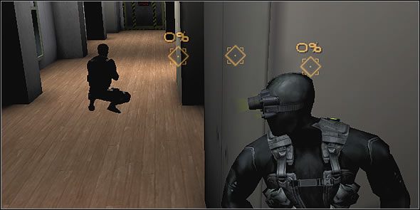 Wychylając się zza ściany możesz niezauważenie lustrować okolicę - Podstawy | Szpieg | Tom Clancys Splinter Cell Pandora Tomorrow - Tom Clancys Splinter Cell: Pandora Tomorrow - poradniki