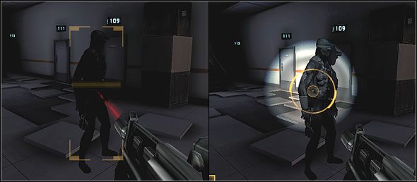 Latarka oświetli chowającego się szpiega, ale niestety nie jest zbytnio użyteczna - Sztuczki | Najemnik | Tom Clancys Splinter Cell Pandora Tomorrow - Tom Clancys Splinter Cell: Pandora Tomorrow - poradniki