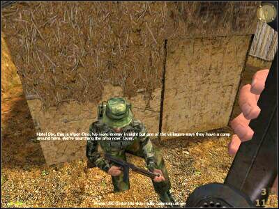 Ponownie załączy się scena rozmowy z przywódcą plemienia - Operation Golden Gift cz.2 | Vietcong Fist Alpha - Vietcong: Fist Alpha - poradnik do gry