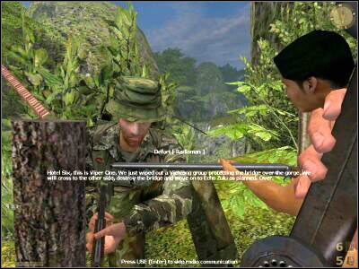 Podejdź do Deforta i zdaj raport na temat aktualnej sytuacji - Hanging Bridge cz.2 | Vietcong Fist Alpha - Vietcong: Fist Alpha - poradnik do gry