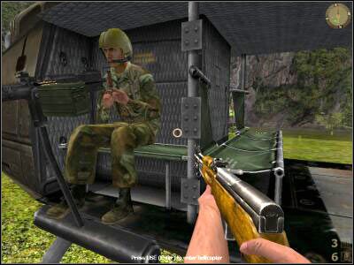 Możesz już spokojnie iść, nie wpadniesz na żadnych nowych wrogów - Hanging Bridge cz.4 | Vietcong Fist Alpha - Vietcong: Fist Alpha - poradnik do gry