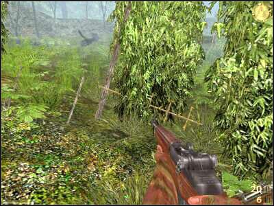 Początkowo będziecie poruszali się przy rzece, później Nguyen skręci w prawo - Poradnik do gry - Thunder Over The Jungle cz.1 | Vietcong Fist Alpha - Vietcong: Fist Alpha - poradnik do gry