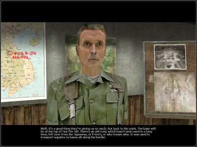 Po chwili rozpocznie się briefing do pierwszego poważnego zadania - Day In Plei Ku cz.1 | Vietcong Fist Alpha - Vietcong: Fist Alpha - poradnik do gry