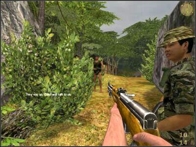 Podejdź do Nguyena i poproś go, aby zaprowadził drużynę do wioski - Operation Golden Gift cz.1 | Vietcong Fist Alpha - Vietcong: Fist Alpha - poradnik do gry