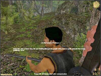 Na początek podejdź do radiowca i nadaj nowy komunikat - Hanging Bridge cz.1 | Vietcong Fist Alpha - Vietcong: Fist Alpha - poradnik do gry