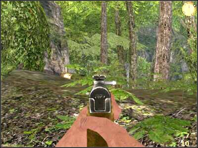 Po dotarciu do ukazanego na screenie miejsca zostaniecie zaatakowani przez dwóch żołnierzy Vietcongu - Hanging Bridge cz.1 | Vietcong Fist Alpha - Vietcong: Fist Alpha - poradnik do gry