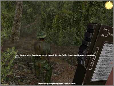 Najwyższa pora złożyć komunikat dowódcom o pomyślnym przebrnięciu przez pole minowe - Nui Pek Under Attack cz.3 | Vietcong Fist Alpha - Vietcong: Fist Alpha - poradnik do gry