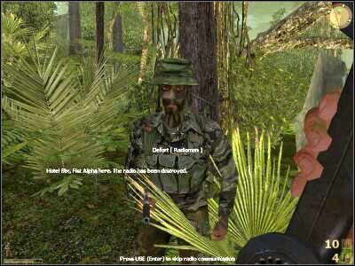 Odszukaj Deforta i nadaj komunikat do dowódców informujący o zniszczeniu centrali radarowej - Field Guns Battery cz.4 | Vietcong Fist Alpha - Vietcong: Fist Alpha - poradnik do gry