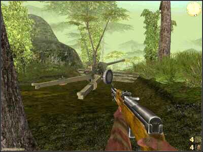 Po drodze wpadniesz na co najwyżej dwóch-trzech nowych wrogów tak więc nie musisz się ich specjalnie obawiać - Field Guns Battery cz.5 | Vietcong Fist Alpha - Vietcong: Fist Alpha - poradnik do gry