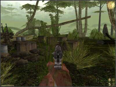 Kieruj się w stronę lewego działa przeciwlotniczego - Burn The Jungle cz.1 | Vietcong Fist Alpha - Vietcong: Fist Alpha - poradnik do gry