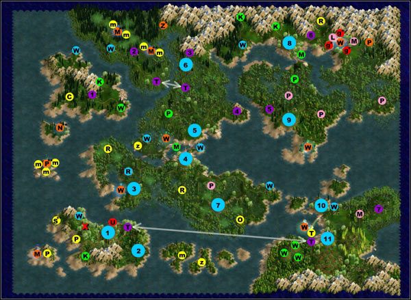 1 - Etap 04 - Woda A | Solucja Age of Wonders II Tron Czarnoksiężnika - Age of Wonders II: Tron Czarnoksiężnika - poradnik do gry